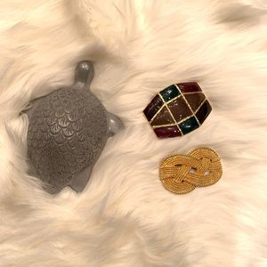 Set of 2 Vintage Buckles